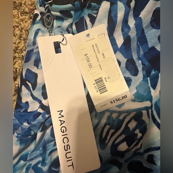 Magicsuit NWT blue printed swimsuit - Picture 3 of 5